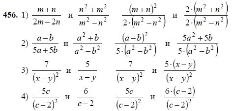 Ответ к задаче № 456 - Ш.А Алимов, гдз по алгебре 7 класс