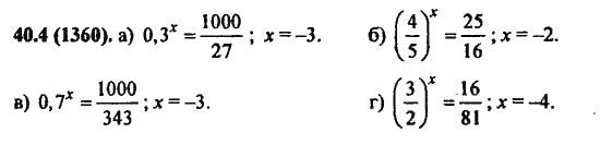 Ответ к задаче № 40.4(1360) - Алгебра и начала анализа Мордкович. Задачник, гдз по алгебре 11 класс